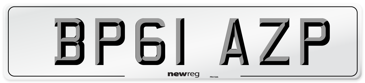 BP61 AZP Number Plate from New Reg